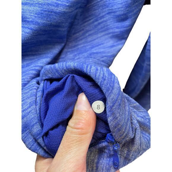 Lululemon Kanto Catch Me 1/2 Zip Heathered Sapphire Blue Size 8 - Picture 13 of 16